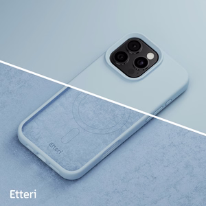 "Etteri" silikoninis magnetinis dėklas "iPhone 16 Pro Max" 6,9" šviesiai mėlynas
