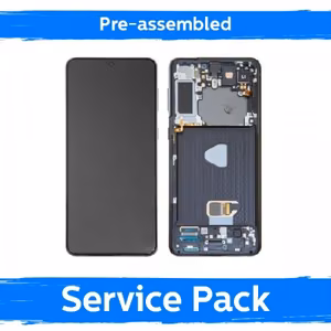 LCD ekranas suderinamas su Samsung G996 S21 Plus su rėmeliu / Phantom Violet / (Iš anksto surinktas Service Pack)