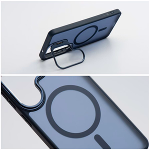 Case for Samsung A37 Forcell F-Protect Shadow Stand Premium compatible with MagSafe navy blue