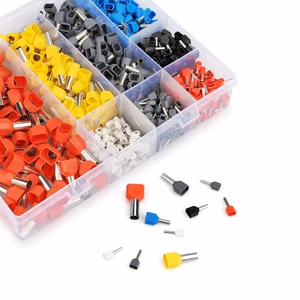 E6353 twin insulated wire ferrule set, 750 pcs.