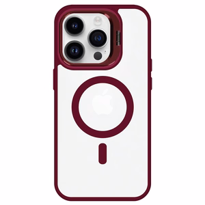 Tel Protect Magnetinis dėklas telefonui su stovu Iphone 14 bordo