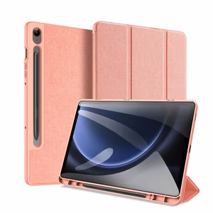Чехол Dux Ducis Domo из экокожи с подставкой для Samsung Tab S9 FE+ - розовый
