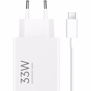 Xiaomi MDY-16-EF 1xUSB-A 33W sieninis įkroviklis su 3A USB-C kabeliu - baltas