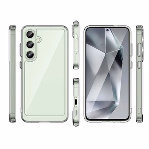 Kosmoso dėklas su gelio rėmu Samsung Galaxy S24 FE - permatomas