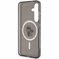 Karl Lagerfeld IML Karl&Choupette magnetinis dėklas telefonui Samsung Galaxy S24 - juodas