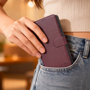 Tech-Protect Wallet Case for Samsung Galaxy A27 5G - Burgundy