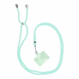 SWING (6mm) telefono dirželis, telefono pakabukas su reguliuojamu ilgiu / virvelės ilgis 165 cm (maks. 82,5 cm kilpoje) / ant peties arba kaklo – šviesiai žalias