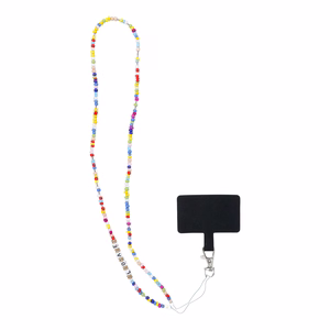 PIXIE telefoninis dirželis, telefono pakabukas / ilgis 68 cm (kilpoje 34 cm) / ant kaklo - karoliukai