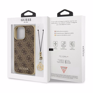 Guess GUHCP13LGF4GBR iPhone 13 Pro / 136,1" rudas/rudas dėklas 4G Charms Collection