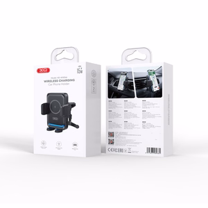 XO car holder WX046 with wireless inductive charger 15W black air vent
