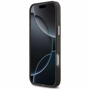 Karl Lagerfeld IML Leopardinis raštas Magnetinis dėklas telefonui iPhone 17 Pro Max - juodas
