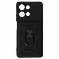Slide Camera Armor dėklas telefonui Motorola Moto G75 5G juodas