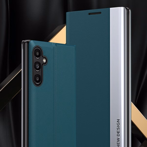 Sleep Case Pro dėklas telefonui Samsung Galaxy S23+ su atverčiamu stovu mėlyna
