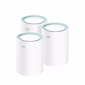 Cudy M1300 3 vnt. komplektas Mesh Wi-Fi sistema dviejų dažnių (2.4 GHz / 5 GHz) Wi-Fi 5 (802.11ac) balta 1 vidinė antena