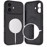 Tech-Protect Silicone magnetinis dėklas telefonui iPhone 17 - juodas
