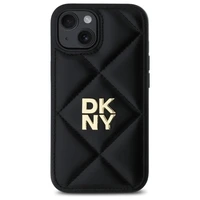DKNY Quilted Stack Logo dėklas telefonui iPhone 14 - juodas