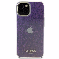 Guess GUHCP15SHDECMP iPhone 15 6.1" rožinis/rožinis kietas dėklas telefonui IML Faceted Mirror Disco Iridescent