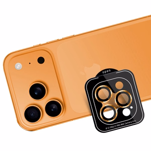 3mk Lens Protection Pro apsauginis stiklas iPhone 17 Pro / 17 Pro Max - oranžinė