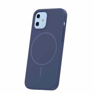 Silikoninis Thin Mag dėklas for iPhone 12 / 12 Pro 6,1" tamsiai mėlynas