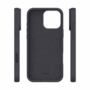 Etteri Silicone Mag dėklas iPhone 16 Pro Max 6,9" juodas