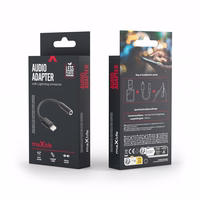 Maxlife audio adapteris MXJL-02 jack 3,5 mm - Lightning juodas