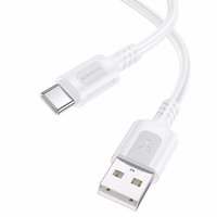Borofone Kabel BX111 Feliz (m) - USB iki Type C - 3A 1 metras baltas