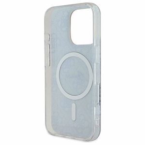 Guess IML 4G Magnetinis dėklas telefonui iPhone 16 Pro - mėlynas
