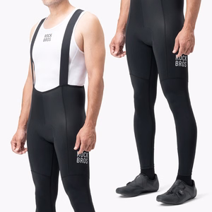Rockbros 200021 Long Cycling Bib Shorts with Pad Size L - Black