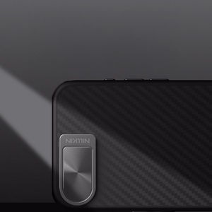 Nillkin CarboProp Magnetic dėklas with kameros dangtelis and stovas iPhone 16e / 17e - juodas