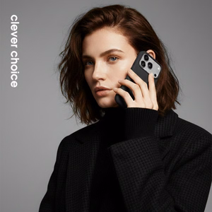 Crong Color Cover Magnetic MagSafe dėklas, skirtas iPhone 17 Pro Max, juodas