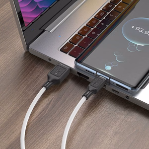 Kabelis USB-A į USB-C Hoco 3A 1 m X90 baltas