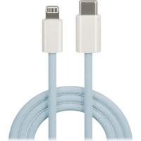 Maxlife MXUC-06 kabel USB-C - Lightning 1,0 m 20W mėlynas nailonas