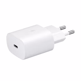 Samsung 25W EP-TA800EWE USB-C sieninis įkroviklis pakaitinis rinkinys - baltas
