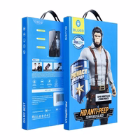 5D Mr. Monkey Apsauginis stiklas - Apple iPhone XR / 11 juodas su privatumo filtru