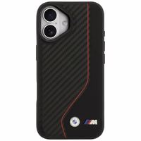 BMW M Carbon Line & Logo MagSafe dėklas iPhone 17 - raudonas