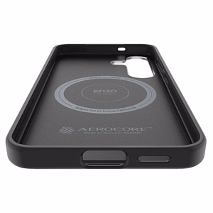 Samsung Enzo Aramid Case dėklas Samsung Galaxy S25+, juodas-sidabrinis