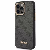 Guess GUHCP14XHG4SHK iPhone 14 Pro Max 6.7" juodas / juodas dėklas telefonui (m) 4G su vintagine aukso logotipo dizainu