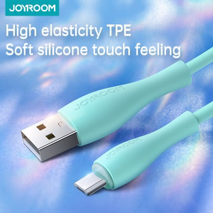 Joyroom Bowling duomenų kabelis S-2030M8 USB-A / micro USB 3A 2m - žalias