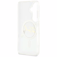 Karl Lagerfeld IML KC Script MagSafe Dėklas for Samsung Galaxy S26 Plus - skaidrus