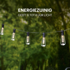 Grundig saulės energijos LED sodo girlianda, 3,35 m