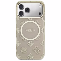 Guess IML Peony Dot MagSafe Dėklas for iPhone 17 Pro Max - smėlinis