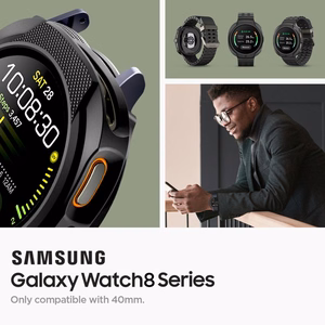 Spigen Liquid Air Dėklas laikrodžiui Samsung Galaxy Watch 8 40 mm - Matinis juodas