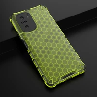 Honeycomb dėklas šarvuotas dėklas su TPU buferiu Xiaomi Redmi K40 Pro+ / K40 Pro / K40 / Poco F3 žalias