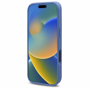 Guess 4G Flowers Print MagSafe dėklas telefonui iPhone 16 Pro Max - mėlynas