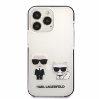 Karl Lagerfeld KLHCP13LTPEKCW iPhone 13 Pro / 13 6.1" kietas dėklas baltas/baltas Karl&Choupette
