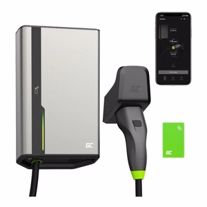 Wallbox Green Cell HabuDen 22kW 32A - 7,5m kabelis su NFC