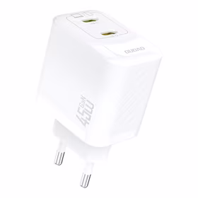 Dudao A28PEU PD 45W GaN 2xUSB Wall Įkroviklis - Baltas