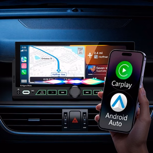 Kruger&Matz KM2017 1DIN CarPlay/AndroidAuto automobilio radijas