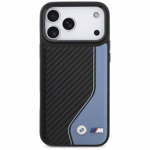 BMW M Carbon Logo Magnetinis dėklas telefonui iPhone 17 Pro Max - mėlynas