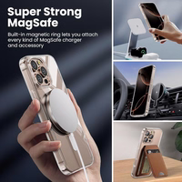 TP Flex MagSafe deklas iPhone 16 Pro - skaidrus